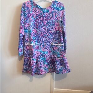 Lilly Pulitzer Kids Dress in Pink and Blue Floral